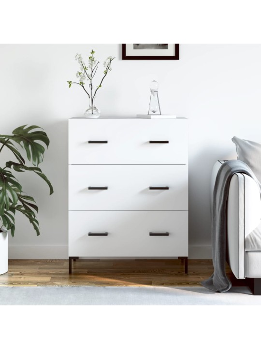 Kumode, balta, 69,5x34x90 cm, inženierijas koks
