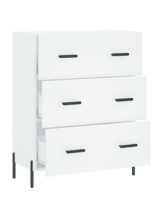 Kumode, balta, 69,5x34x90 cm, inženierijas koks
