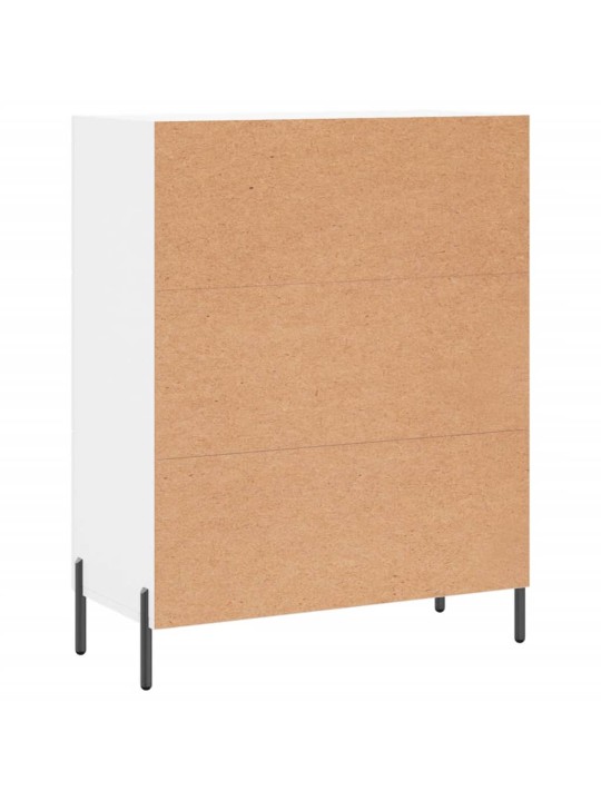 Kumode, balta, 69,5x34x90 cm, inženierijas koks