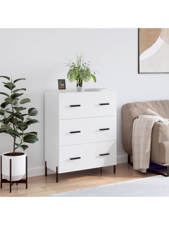 Kumode, balta, 69,5x34x90 cm, inženierijas koks