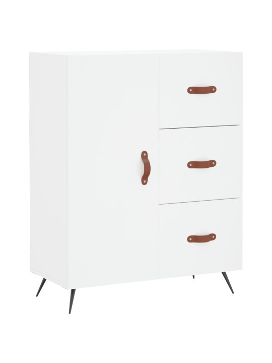 Kumode, balta, 69,5x34x90 cm, inženierijas koks