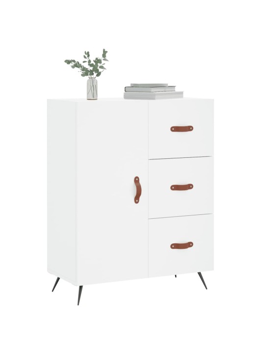 Kumode, balta, 69,5x34x90 cm, inženierijas koks