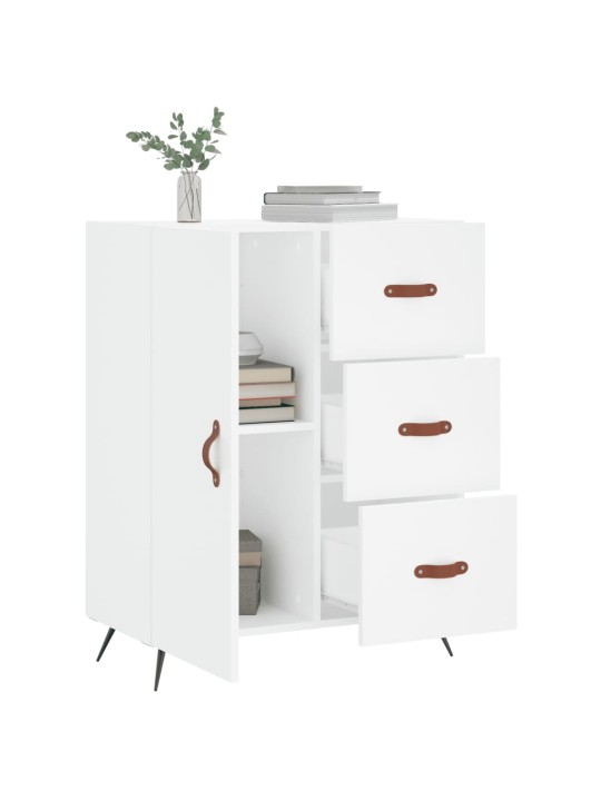 Kumode, balta, 69,5x34x90 cm, inženierijas koks