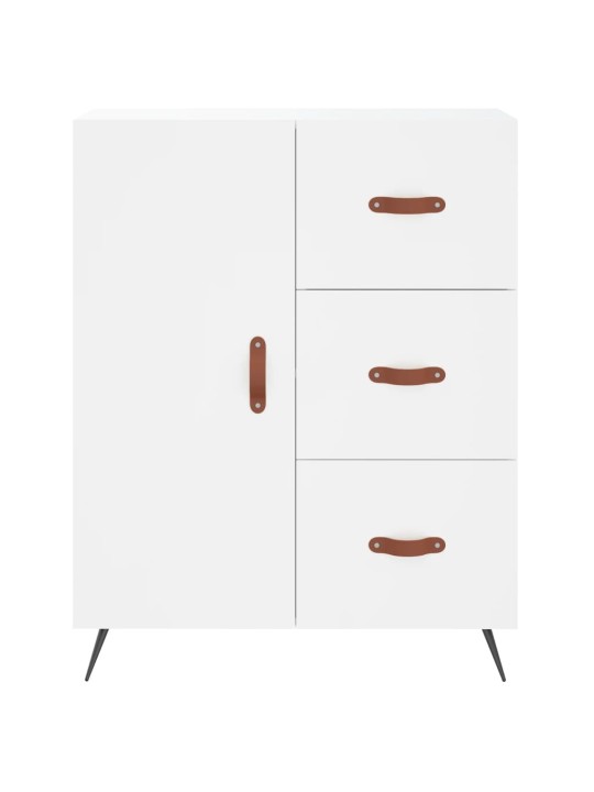 Kumode, balta, 69,5x34x90 cm, inženierijas koks
