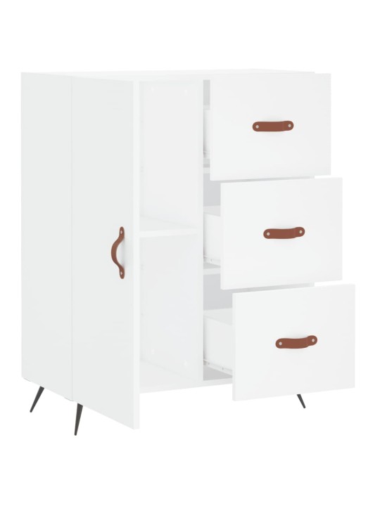 Kumode, balta, 69,5x34x90 cm, inženierijas koks
