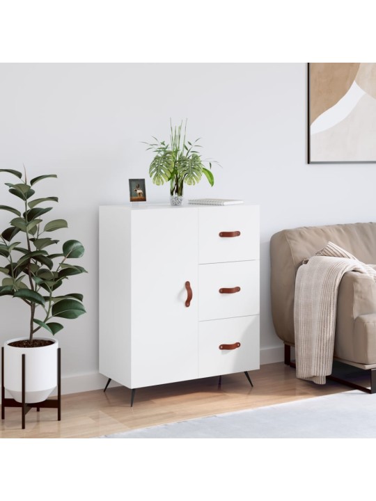 Kumode, balta, 69,5x34x90 cm, inženierijas koks