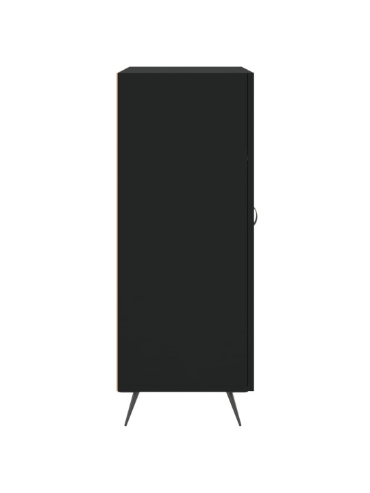 Kumode, melna, 69,5x34x90 cm, inženierijas koks