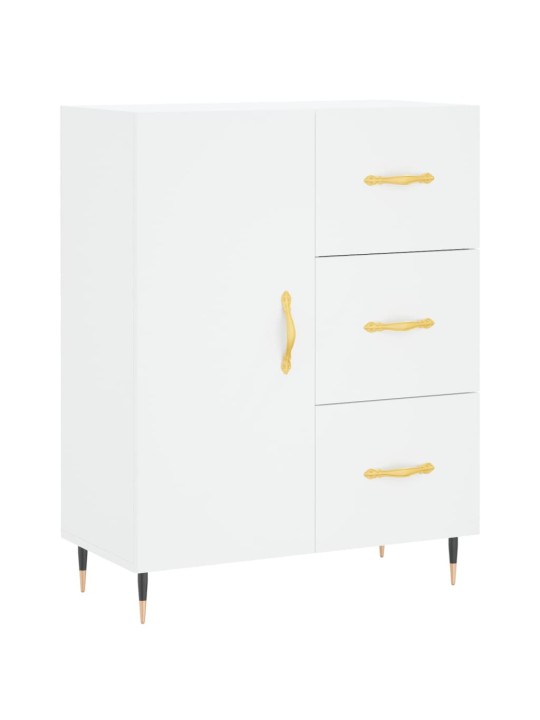 Kumode, balta, 69,5x34x90 cm, inženierijas koks