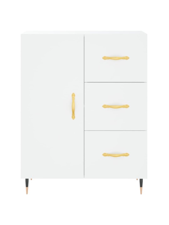 Kumode, balta, 69,5x34x90 cm, inženierijas koks