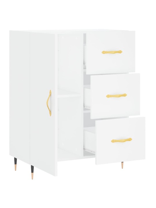 Kumode, balta, 69,5x34x90 cm, inženierijas koks