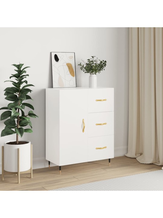 Kumode, balta, 69,5x34x90 cm, inženierijas koks