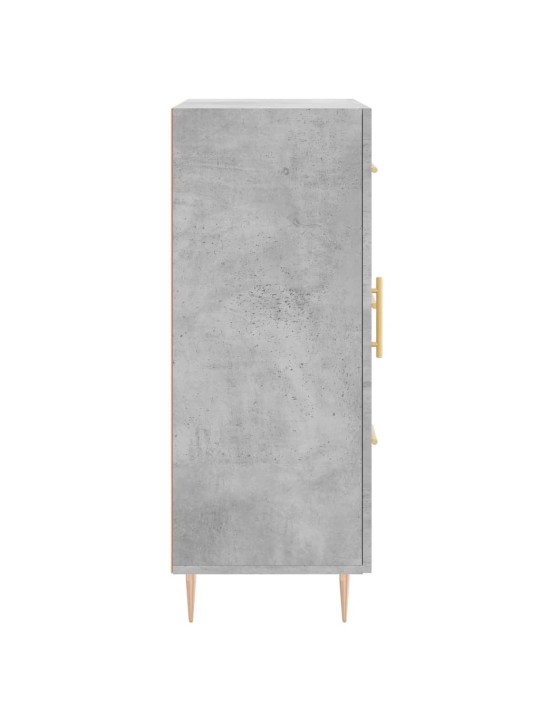 Kumode, betona pelēka, 69,5x34x90 cm, inženierijas koks