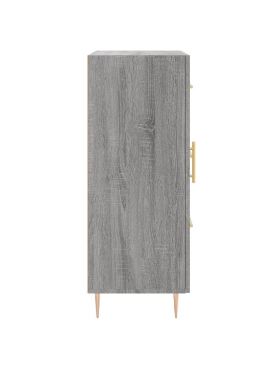 Kumode, pelēka ozolkoka, 69,5x34x90 cm, inženierijas koks