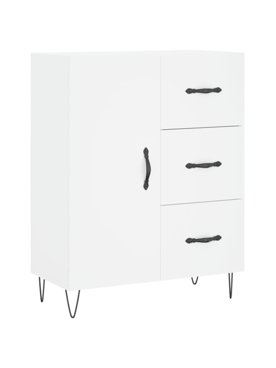 Kumode, balta, 69,5x34x90 cm, inženierijas koks