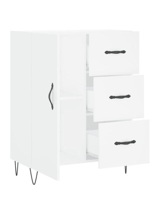 Kumode, balta, 69,5x34x90 cm, inženierijas koks