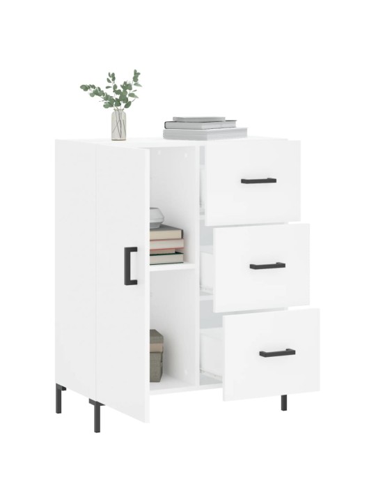 Kumode, balta, 69,5x34x90 cm, inženierijas koks
