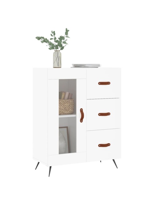 Kumode, balta, 69,5x34x90 cm, inženierijas koks