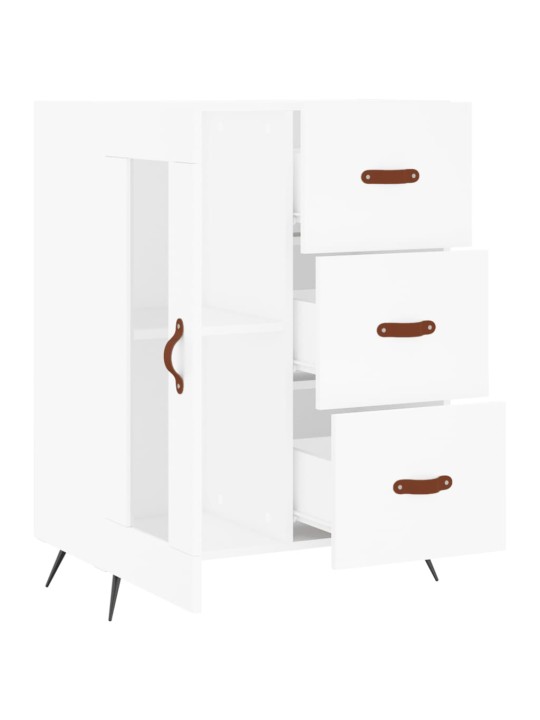 Kumode, balta, 69,5x34x90 cm, inženierijas koks