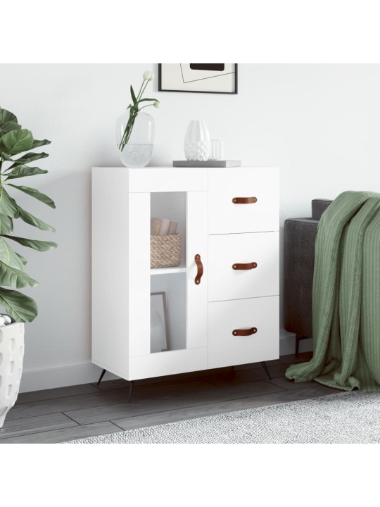 Kumode, balta, 69,5x34x90 cm, inženierijas koks