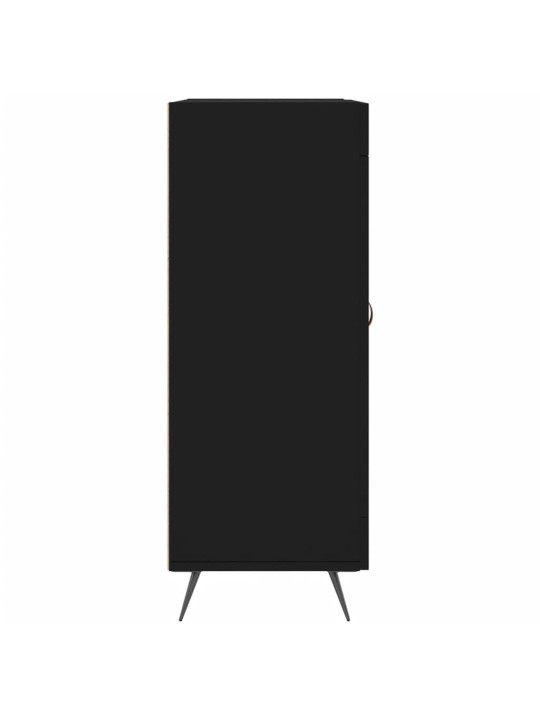 Kumode, melna, 69,5x34x90 cm, inženierijas koks
