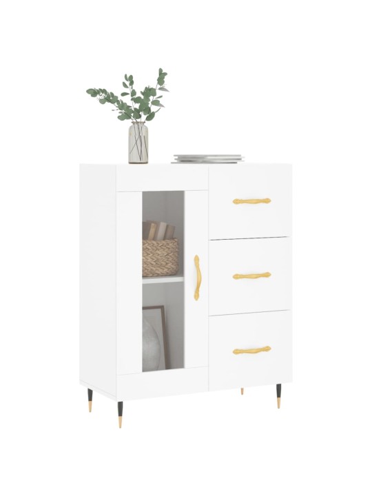 Kumode, balta, 69,5x34x90 cm, inženierijas koks