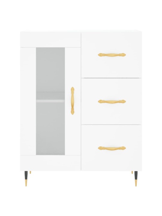 Kumode, balta, 69,5x34x90 cm, inženierijas koks