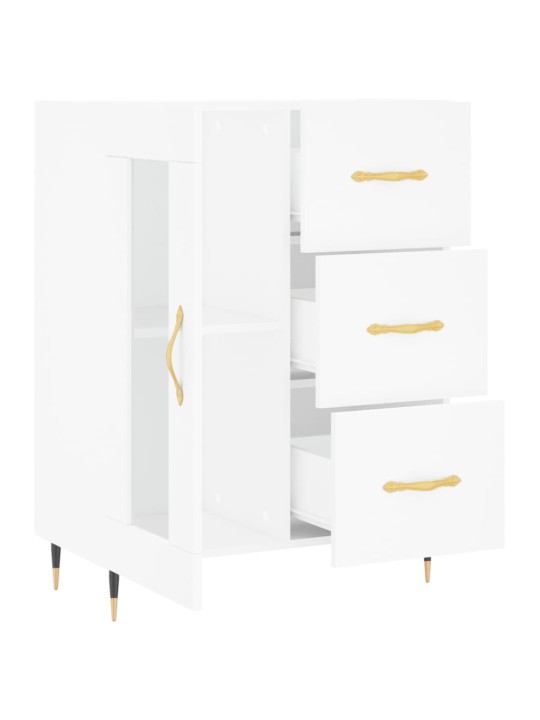 Kumode, balta, 69,5x34x90 cm, inženierijas koks