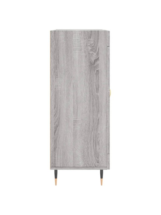 Kumode, pelēka ozolkoka, 69,5x34x90 cm, inženierijas koks