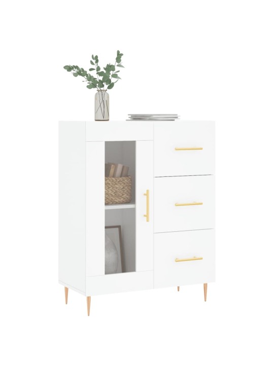 Kumode, balta, 69,5x34x90 cm, inženierijas koks