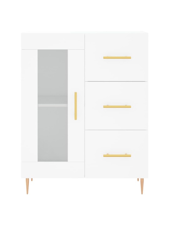 Kumode, balta, 69,5x34x90 cm, inženierijas koks