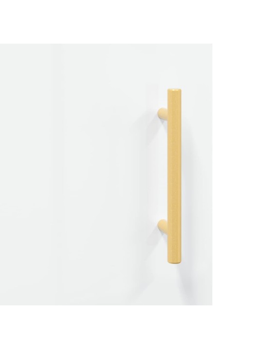 Kumode, spīdīgi balta, 69,5x34x90 cm, inženierijas koks