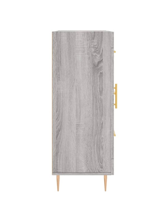 Kumode, pelēka ozolkoka, 69,5x34x90 cm, inženierijas koks