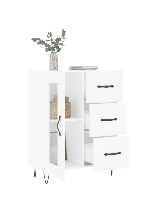 Kumode, balta, 69,5x34x90 cm, inženierijas koks