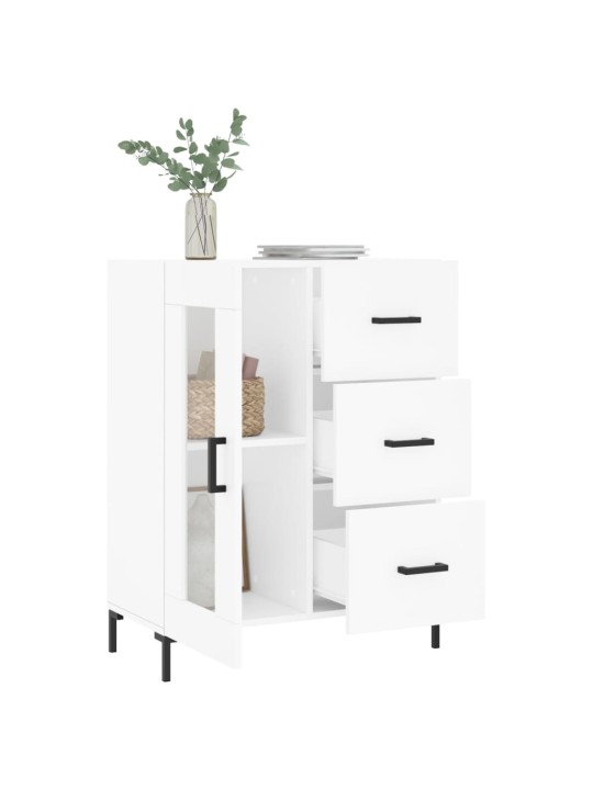 Kumode, balta, 69,5x34x90 cm, inženierijas koks