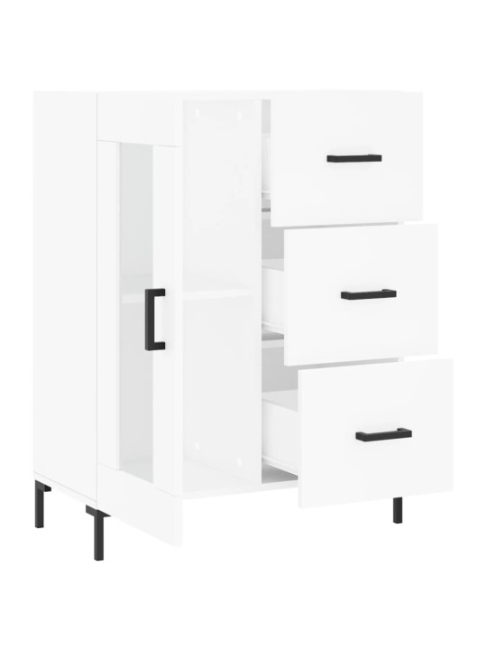 Kumode, balta, 69,5x34x90 cm, inženierijas koks