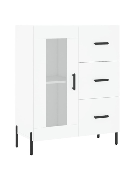 Kumode, balta, 69,5x34x90 cm, inženierijas koks