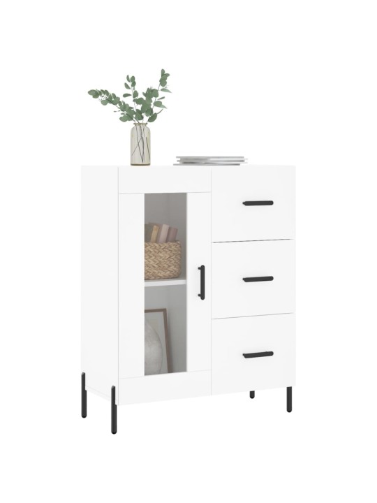 Kumode, balta, 69,5x34x90 cm, inženierijas koks