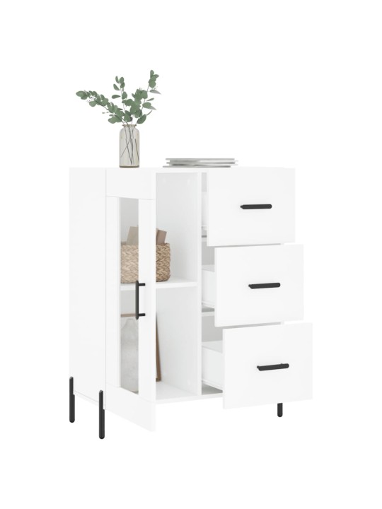 Kumode, balta, 69,5x34x90 cm, inženierijas koks