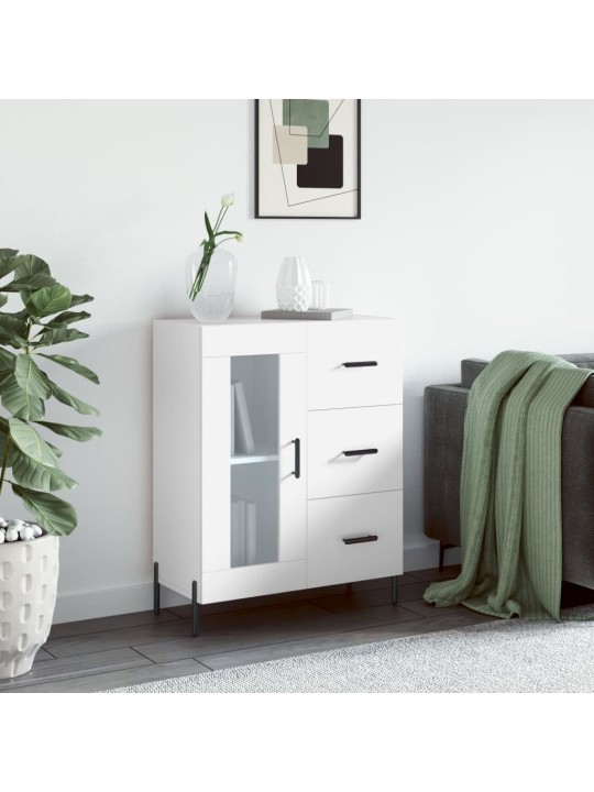 Kumode, balta, 69,5x34x90 cm, inženierijas koks