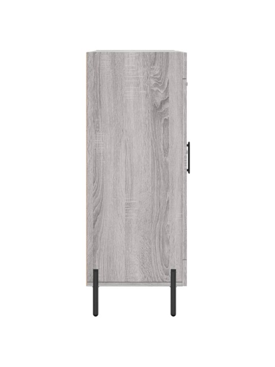 Kumode, pelēka ozolkoka, 69,5x34x90 cm, inženierijas koks