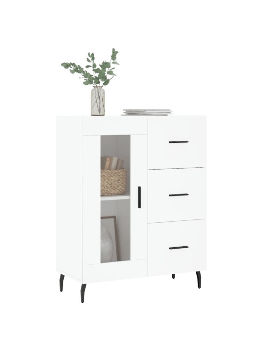 Kumode, balta, 69,5x34x90 cm, inženierijas koks