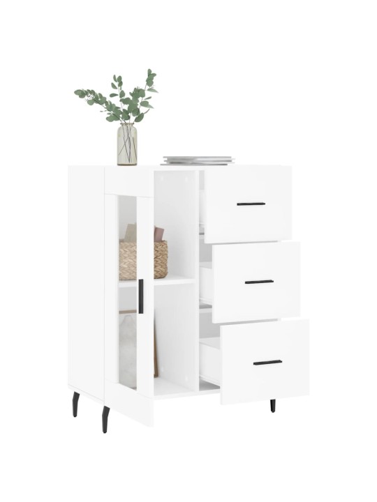 Kumode, balta, 69,5x34x90 cm, inženierijas koks