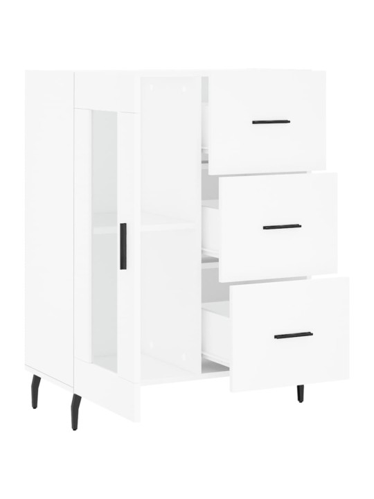 Kumode, balta, 69,5x34x90 cm, inženierijas koks