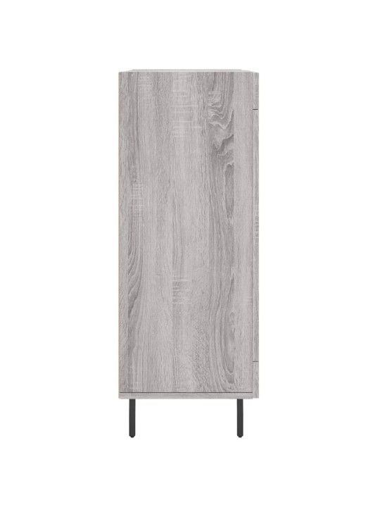 Kumode, pelēka ozolkoka, 69,5x34x90 cm, inženierijas koks