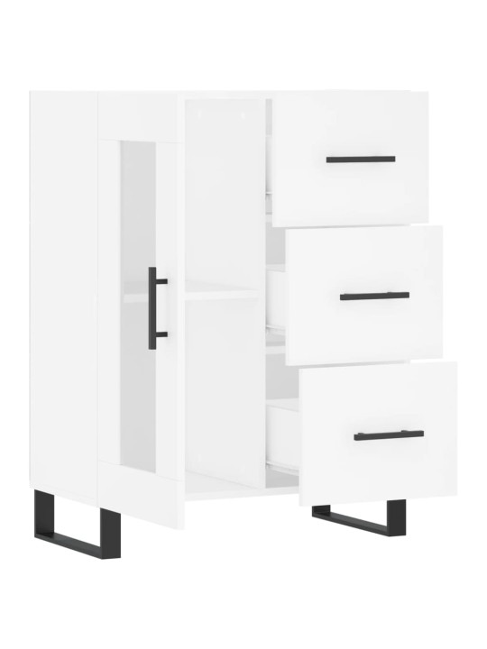 Kumode, balta, 69,5x34x90 cm, inženierijas koks