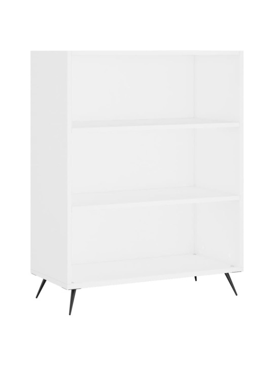 Grāmatu plaukts, balts, 69,5x32,5x90 cm, inženierijas koks
