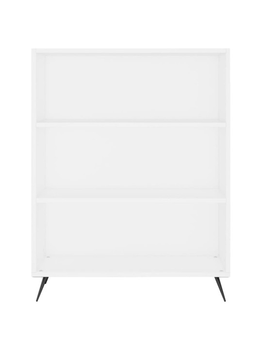 Grāmatu plaukts, balts, 69,5x32,5x90 cm, inženierijas koks