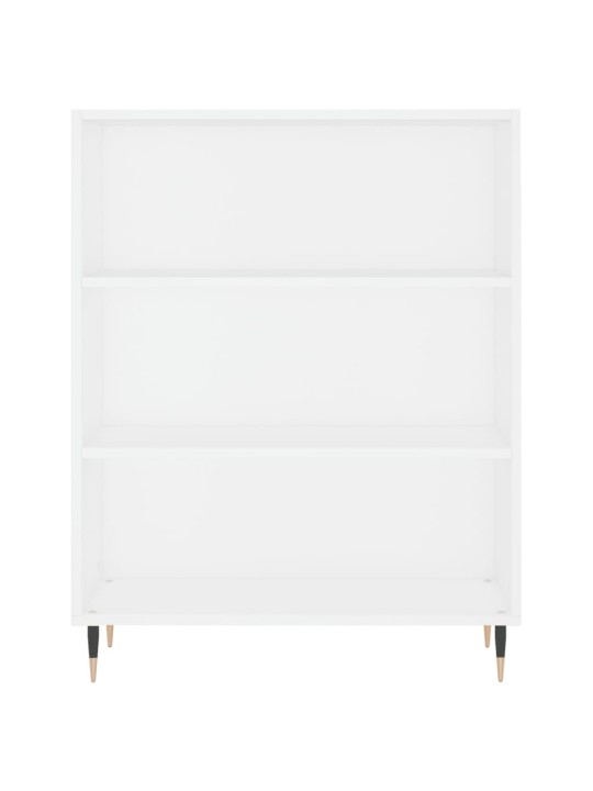 Grāmatu plaukts, balts, 69,5x32,5x90 cm, inženierijas koks