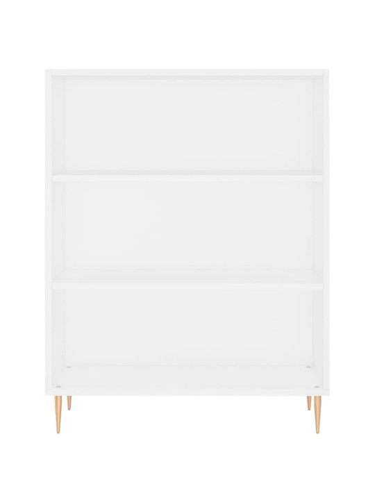 Grāmatu plaukts, balts, 69,5x32,5x90 cm, inženierijas koks