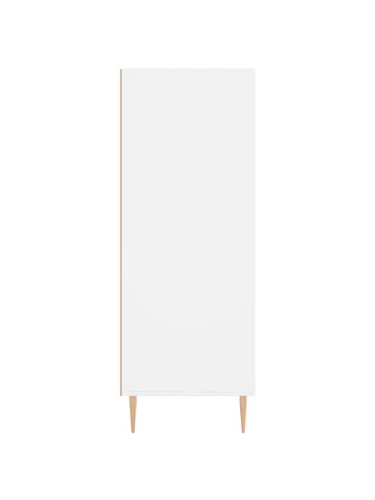 Grāmatu plaukts, balts, 69,5x32,5x90 cm, inženierijas koks